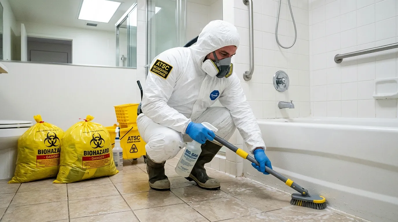 Decontamination equipment deployed for Blood Cleanup in Fullerton